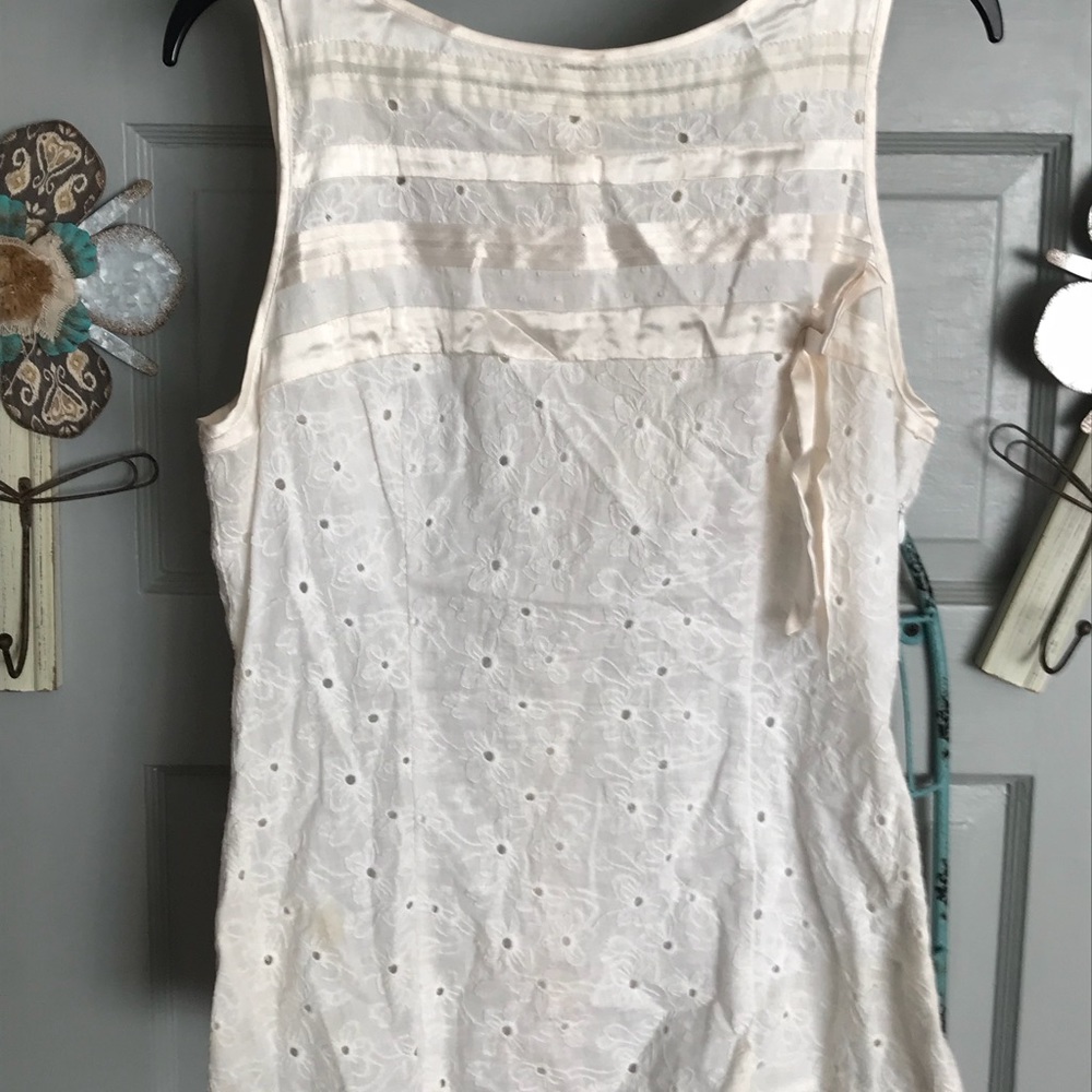 BeBe white top.